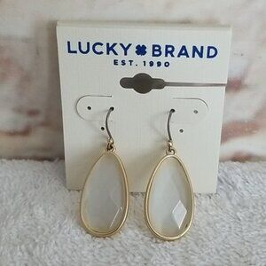 New Lucky Brand Crystal Drop Earrings